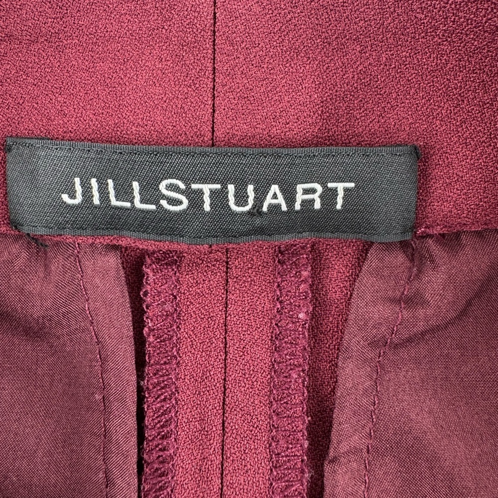 Jill Stuart Maroon Wide Leg Trouser - Picture 2 of 6